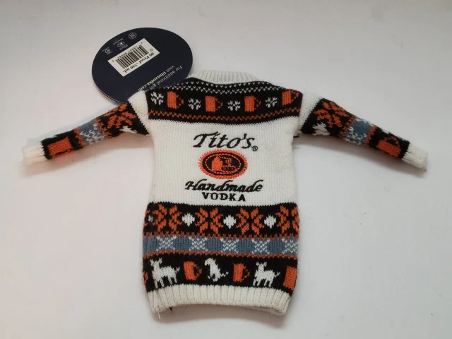 Tito’s Handmade VODKA Holiday Sweater Bottle Toppers Koozies
