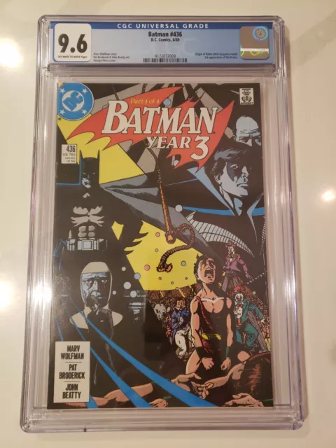 Batman 436 CGC 9.6 ow/w DC Comics 1989 1st Tim Drake
