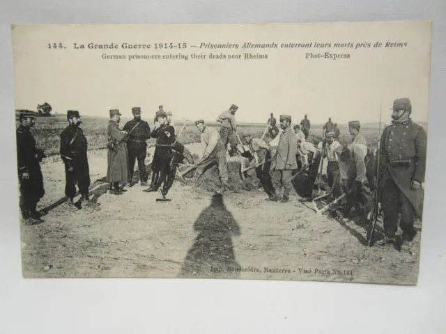 Carte Postale Poilus Militaire Guerre 1914 1918 Cpa Militaria Ww1 Prisonniers