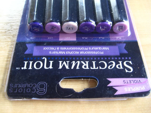 Juego de bolígrafos profesionales Spectrum Noir - púrpura - 6 colores