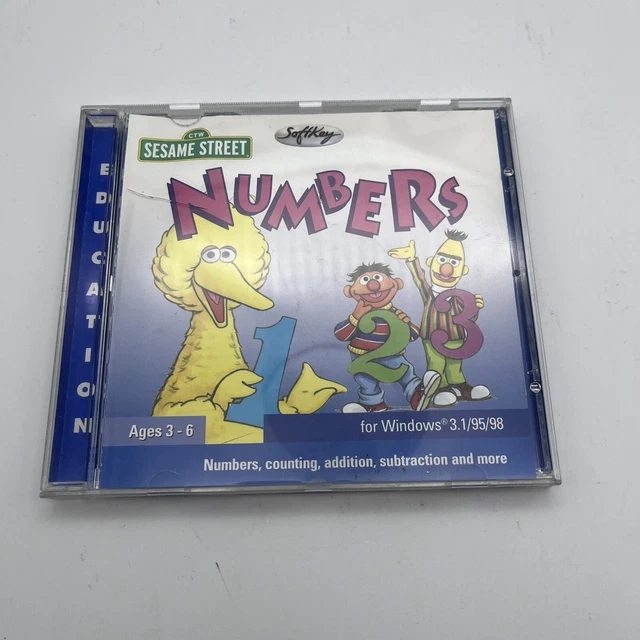 SESAME STREET NUMBERS PC Software 1995 Retro Vintage EUR 23,99 ...