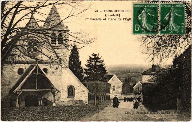 CPA RONQUEROLLES Place de l'Eglise (1272934)