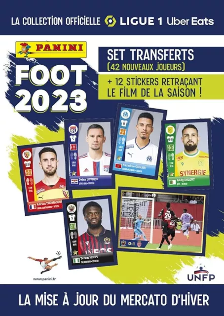 PANINI FOOT 2023 SET TRANSFERTS NOUVEAU / NEUF sous blister