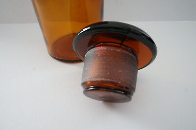 Altes Apothekerglas-Flasche-Glas-braun-14 cm-250 ml 2