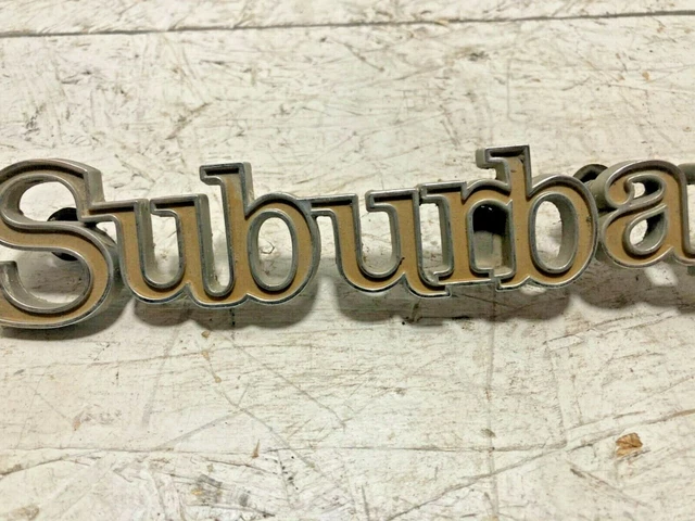 1973-1988 Chevrolet Suburban Rear Tail Gate Or Barn Door Emblem GM 14016626 3