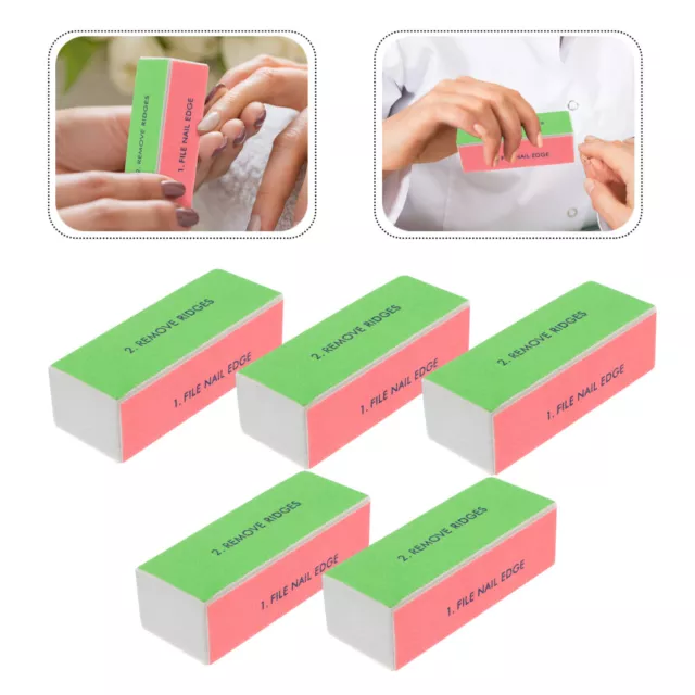 5 Pcs Adoucisseur D'ongles Manucure Outil De Ponceuse Limes À