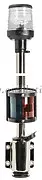 Navigation Lights Pole Stainless Steel Combined Red Green Black Mast NAVPSBF