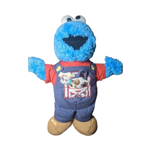 Fisher Price Plush Stuffed Animals Sesame Street Cookie Monster Sings Old...