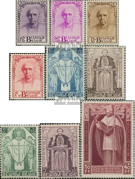 Belgique 333-341 neuf 1932 Mercier