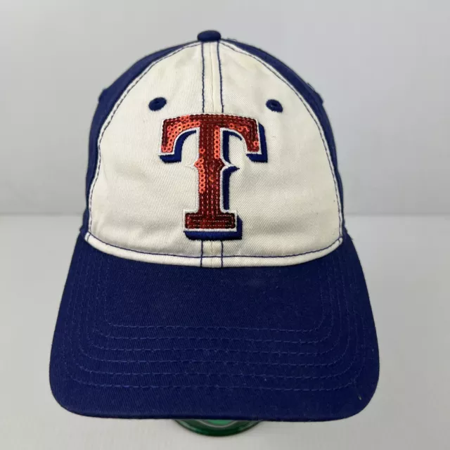 New Era Texas Rangers MLB Licensed Hat Womens Blue/White