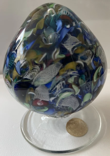 VINTAGE MURANO FORNASA De Mvran Al Insegna De Moreto Blue