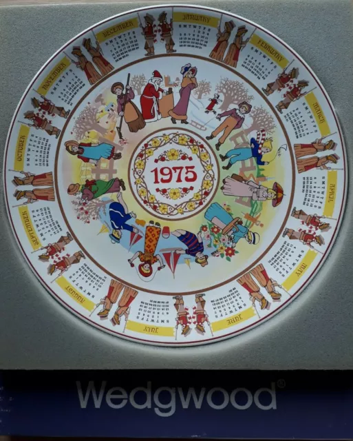 Very Rare Wedgwood Queens Ware- Boxed - Childrens Games -1975 Plate-Fifth Series