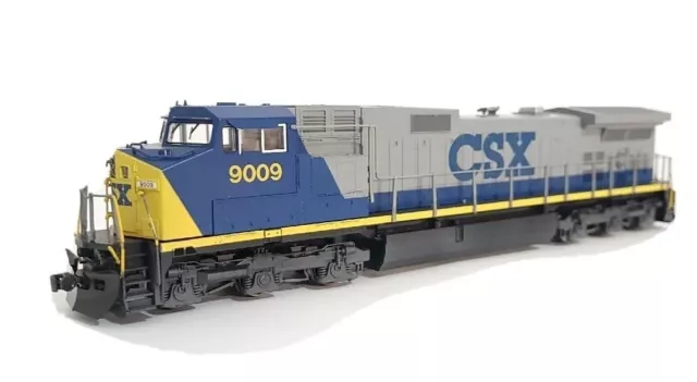 KATO 37-1303 HO CSX #9009 GE C44-9W Dash9 Weathered, DCC Ready, Runs Well, C8