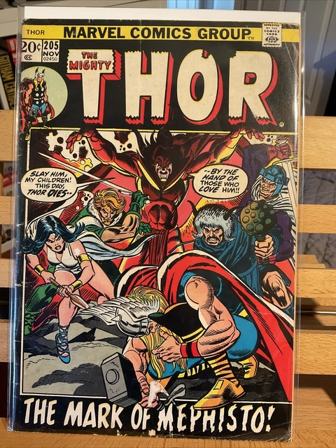 THE MIGHTY THOR Comic Book Vol. 1 Number 205 (Marvel November 1972)