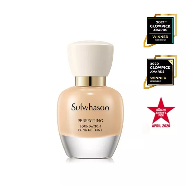 SULWHASOO Perfecting Foundation 35ml  SPF17 Free Gift, Long-lasting K-Beauty