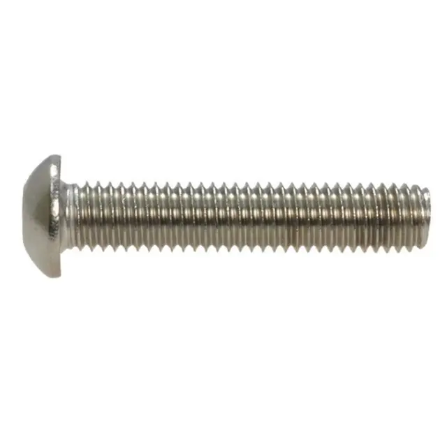 Button Head Socket Screw M6 (6mm) Metric Coarse Stainless Steel G304 ISO 7380