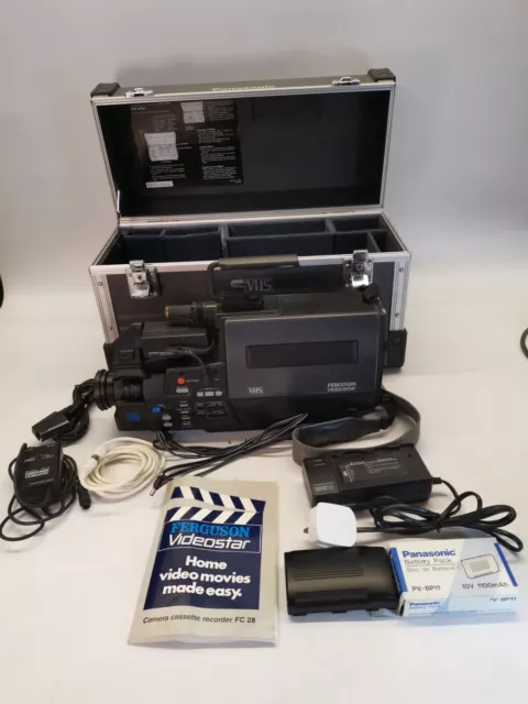 FERGUSON VIDEOSTAR FC28, VHS Camcorder Accesories & Case - *Spares Or Repairs*