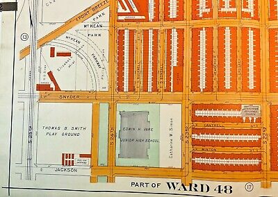1928 Map Philadelphia 48 Ward St. Edmond Church Smith Playground McKean Snyder 2