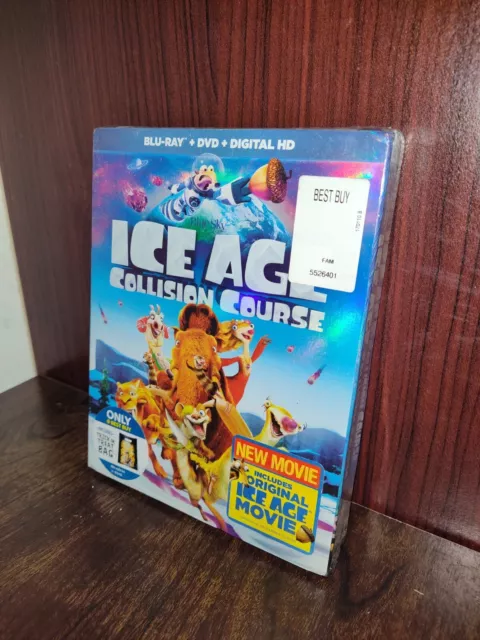 ✅ Ice Age: Collision Course Blu-Ray + DVD Set 2016 W/ Collectible Poster