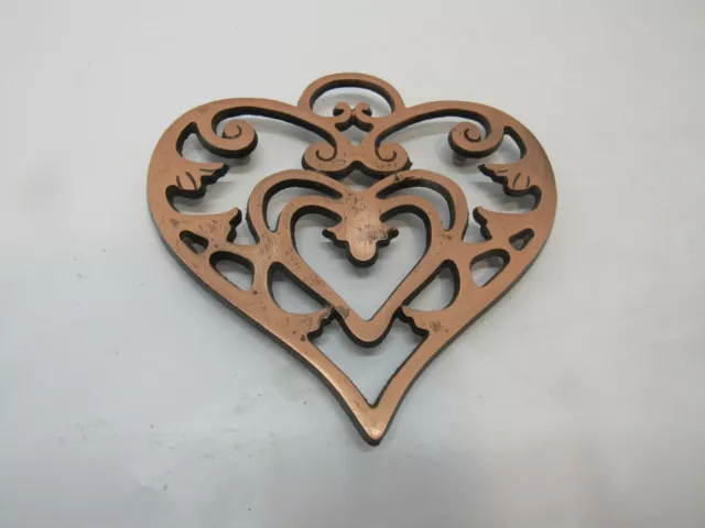 Pampered Chef Round Up From The Heart Trivet 2007 Cast Iron Heart