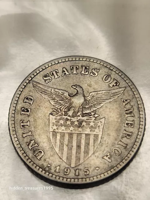 Twenty Centavos Filipinas 1915-S US- United States of America Coin