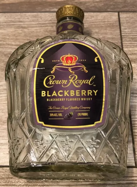 BLACKBERRY CROWN ROYAL LIMITED EDITION BAG, 750ml BOTTLE, BOX PURPLE PLUM WHISKY 2