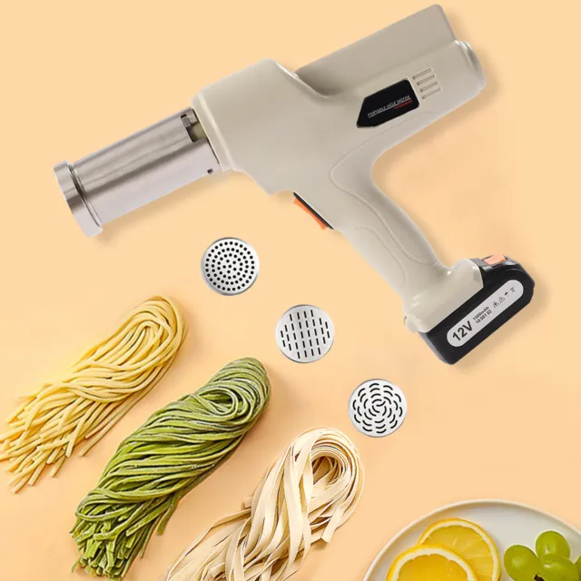 4-Shape Pasta Maker Handheld Electric Automatic Noodle Making 110V