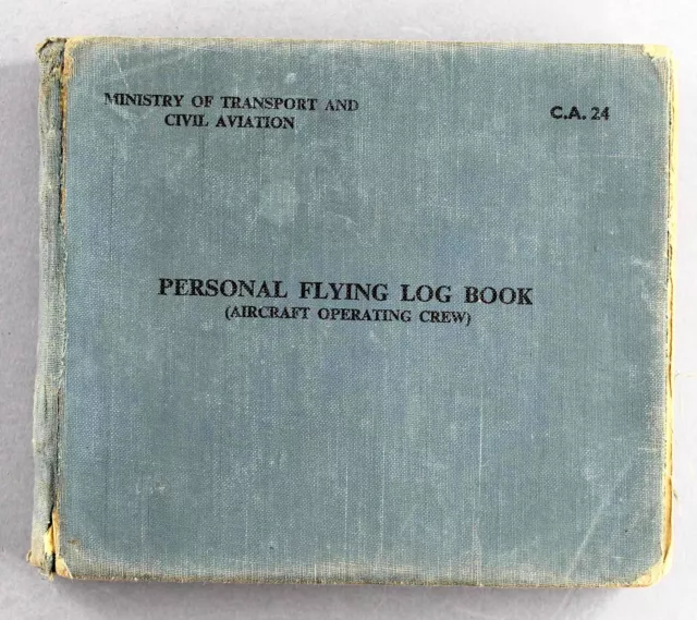 Bwia British West Indian Airways Pilots Log Book 1959-1962 Vickers Viscount