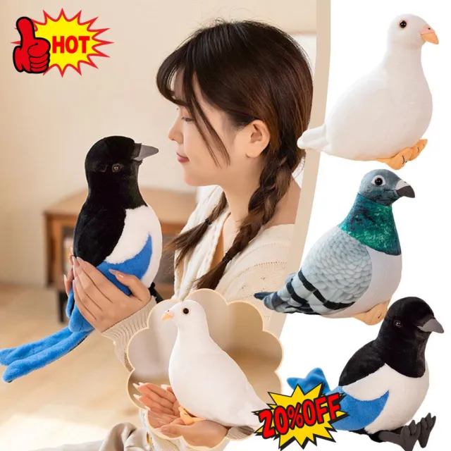 20cm Cute Rock Pigeon Plush Toy Stuffed Animal Soft Doll Kids Gift