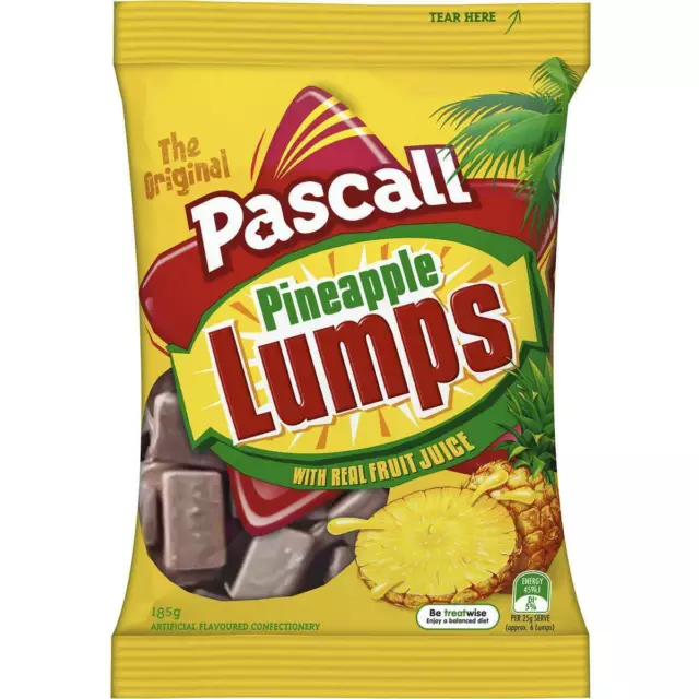 Pascall Pineapple Lumps Chocolate 185g bag