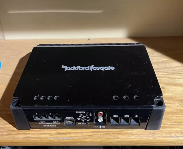 rockford fosgate Punch P200.2 amplifier 1 2 Way 2x415watts Subwoofer Amp Rms