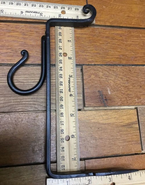 1 Wood Beam Hook Hand Forged Barn cast iron hanger rack Farm Blacksmith 7-1/4”