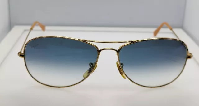 Ray-Ban  Cockpit rb3362 Golden Frames Blue Gradient lenses 59 mm