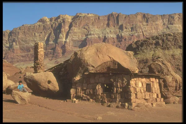 255030 Cliff Dwellers Marble Canyon A4 Photo Print