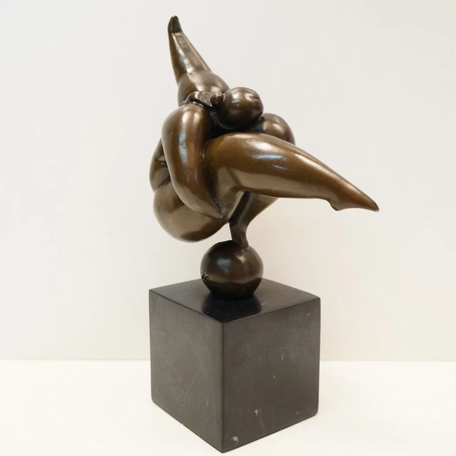 Estatua Bailarín Sexy Moderno Estilo Bronce sólido Firmado 3