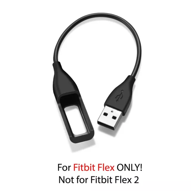 Insten USB Charger Compatible with Fitbit Flex Fitness Tracker Wristband, Black