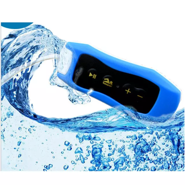 Waterproof IPX8 Clip MP3 Player FM Radio Stereo Sound 8G Swimming Diving Player