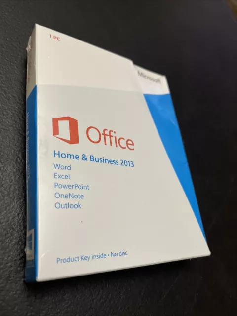 Microsoft Office 2013 Home and Business Product Key Card Full Retail English=NEW