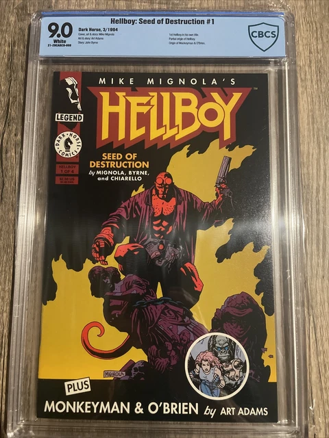 HELLBOY SEED OF DESTRUCTION #1  - CBCS 9.0 1st SOLO