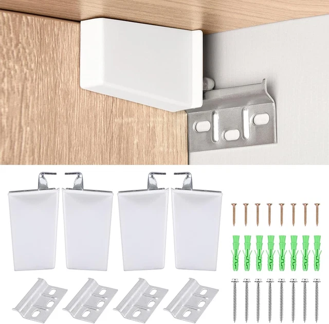4Pack Heavy Dut Durable Cabinet Brackets,Hardware Included,Iron Right Angle Brac