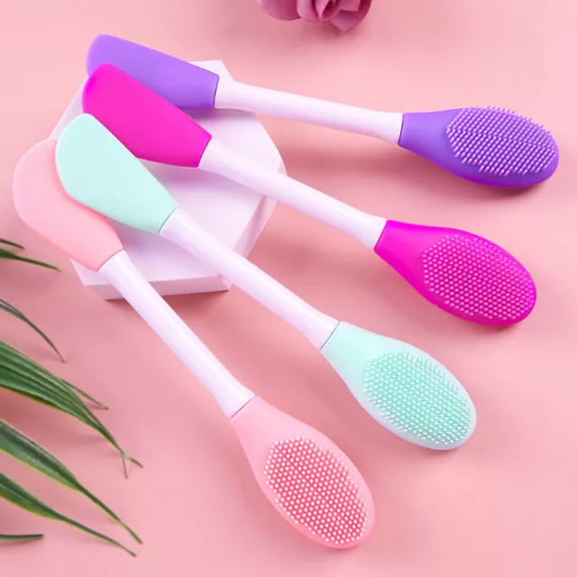 Mass'EL Facial Wash Brush Cleaner Skincare Double-Ended Mask Brush Applicator