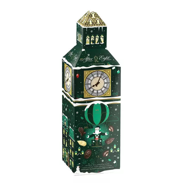 Nestlé AFTER EIGHT Adventskalender Big Ben Weihnachtskalender Schokolade 185 g 2