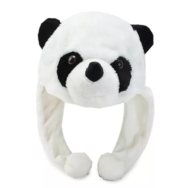 Cartoon Plush Panda Hat Long Strap Warm Earflap Stuffed