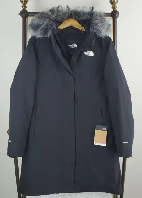 NWT $300 THE NORTH FACE Size Medium Womens 550 Down Arctic Parka Black Jacket