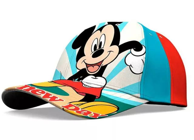 Cappello-Cappellino Disney Mickey Mouse Topolino Pixar Con Visiera Estivo Tg 54