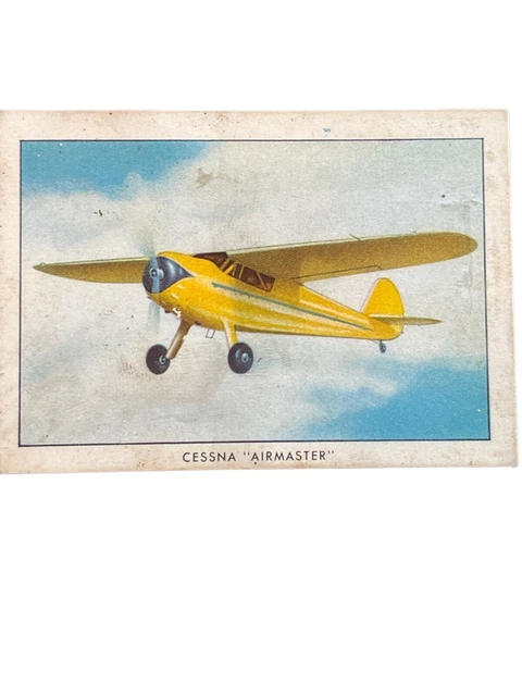Vintage Wings Cigarettes Card #27 Cessna Airmaster Airplane No Letter Series T87