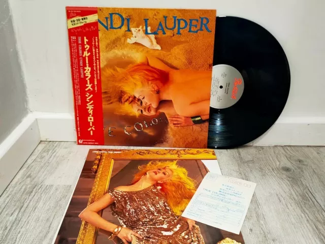 Cyndi Lauper True Colors 28 3P-760 Japan VINYL LP OBI A1