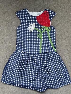 Lovely Girls Applique, Lacy Summer Dress From Mayoral, 9 Years