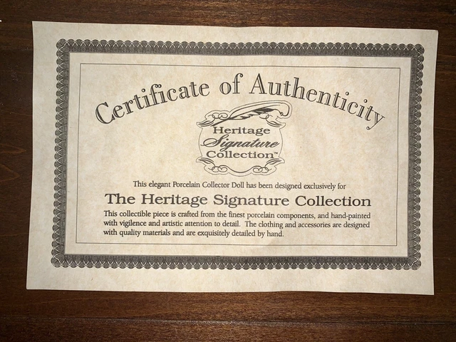 Heritage Signature Collection 2002 Porcelain Angel Doll Angelica 80004 3