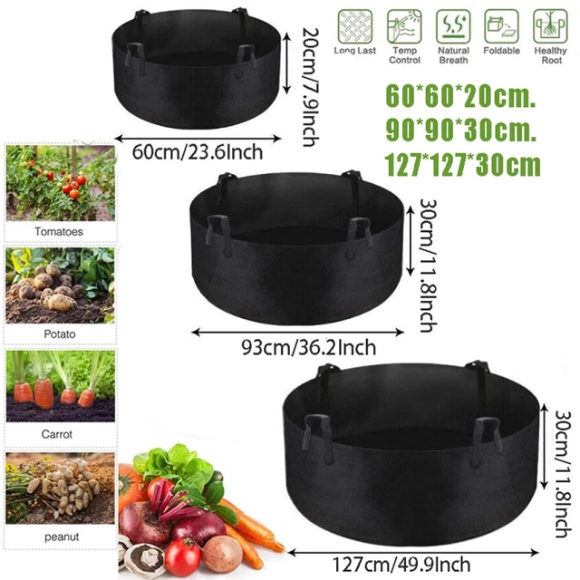 Pflanzsäcke Pflanztasche Grow Plant Bag Blumentopf Pflanzsack Pflanzbehälter